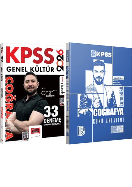 2026 Kpss Coğrafya 33 Deneme Engin Eraydın - 2026 Kpss Coğrafya Konu Anlatımı