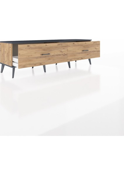 Hyperion Tv Ünitesi 2 Çekmeceli 176X44X51 Çam-Antrasit/çam indirimleri