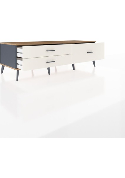 Kronos Tv Ünitesi 3 Çekmeceli 176X59X51 Antrasit-Çam/aytaşı indirimleri