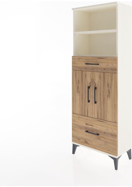 Arges Dolap 4 Raflı 2 Çekmeceli 2 Kapaklı 60X30X163 Aytaşı-Çam modelleri