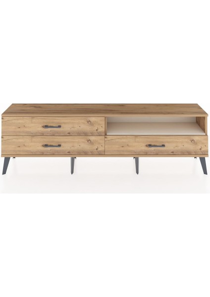 Arges Tv Ünitesi Tek Raflı 3 Çekmeceli 176X30X51 Çam-Aytaşı/çam