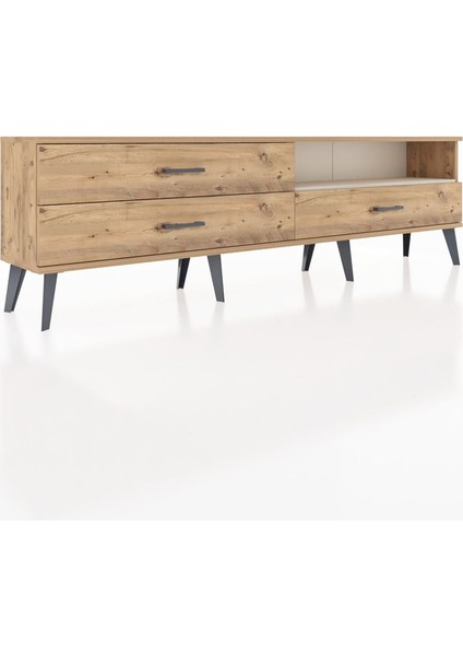 Arges Tv Ünitesi Tek Raflı 3 Çekmeceli 176X30X51 Çam-Aytaşı/çam fiyatları