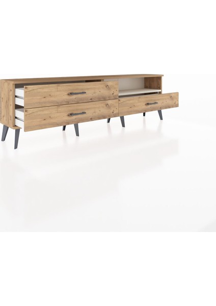 Arges Tv Ünitesi Tek Raflı 3 Çekmeceli 176X30X51 Çam-Aytaşı/çam indirimleri