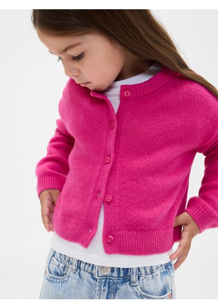 Kız Bebek Pembe Cashsoft Hırka