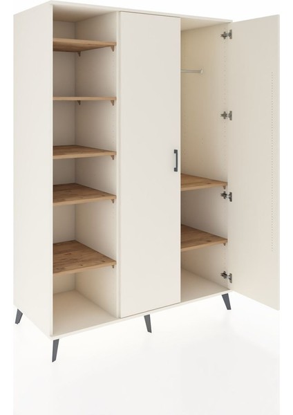 Kronos Dolap 7 Raflı 2 Kapaklı Tek Askılı 132X59X195 Aytaşı-Aytaşı/çam indirimleri