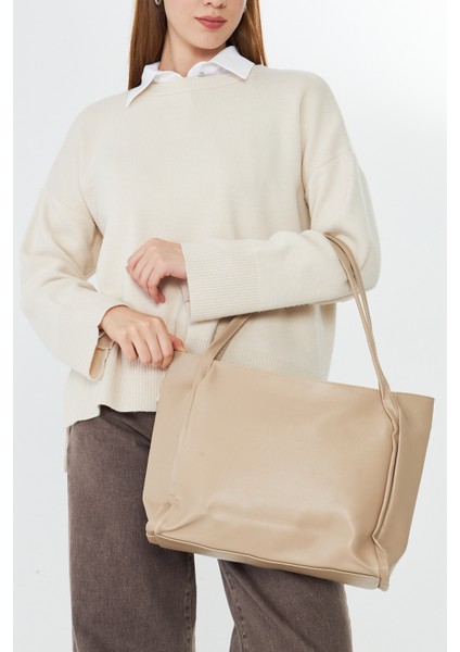 Esmarie Bej Çift Saplı Salaş Kadın Omuz, Kol ve El Çantası fiyatları