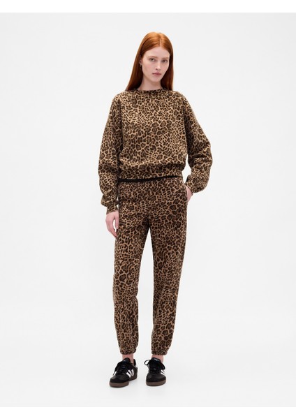 Kadın Kahverengi High Rise Vintagesoft Jogger Eşofman Altı