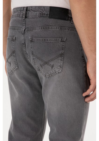 Erkek Gri Pantolon (Jean) 50316562-DN0025