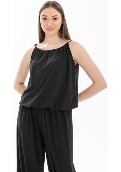 Kadın Rahat Kesim Askılı Bol Paça Sandy Kumaş Fırsat Ürün Tulumelbise indirimleri