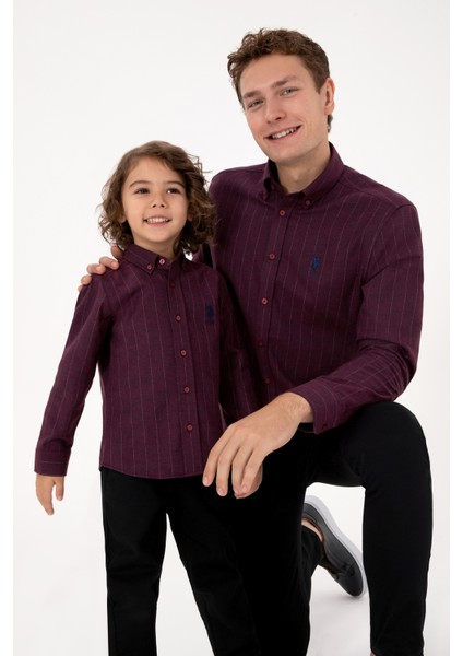 Erkek Bordo Gömlek Desenli 50316559-VR014 fiyatları