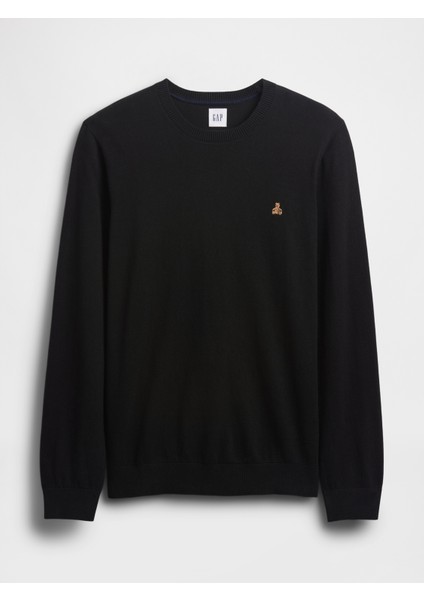 Erkek Siyah Pamuk Bisiklet Yaka Kazak fiyatları