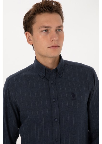 Erkek Lacivert Gömlek Desenli 50316559-VR033 fiyatları