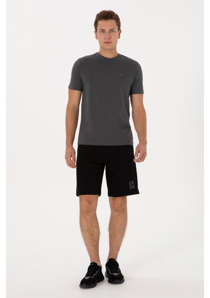 Erkek Siyah Şort (Örme) 50319997-VR046