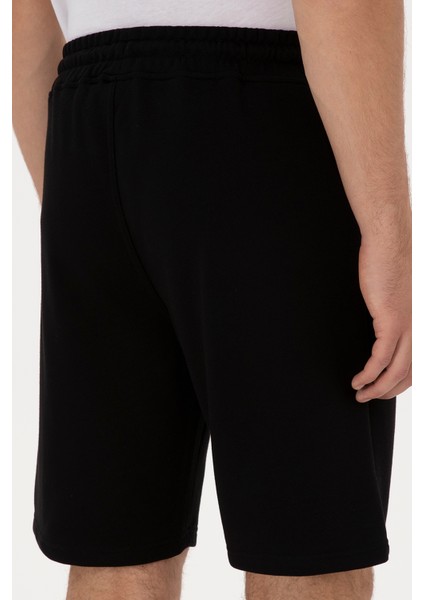 Erkek Siyah Şort (Örme) 50319997-VR046