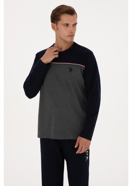 Erkek Lacivert Pijama Takım 50318617-VR033 modelleri