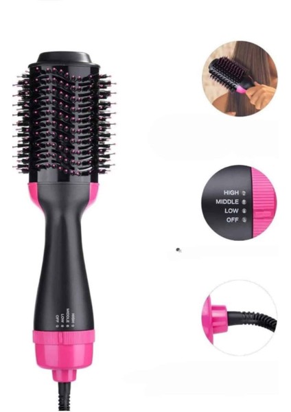 Lvsqvr Saç Şekillendirici ve Saç Düzleştirici Fön Tarağı Tarak Fırça 1200W Saç Kurutma indirimleri