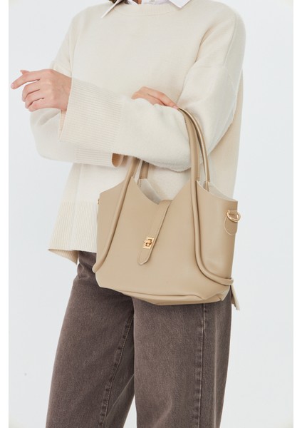 Arlina Bej Çapraz Askılı Yavrulu Kadın Omuz, Kol ve El Çantası fiyatları