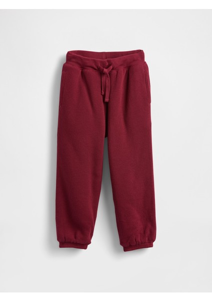 Erkek Bebek Bordo Sherpa Astarlı Termal Eşofman Altı
