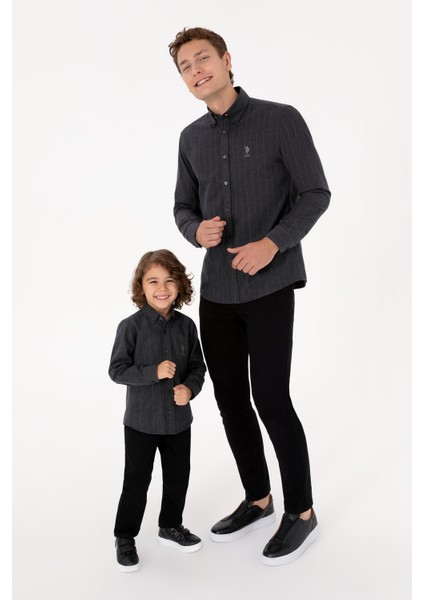 Erkek Antrasit Gömlek Desenli 50316559-VR006 fiyatları