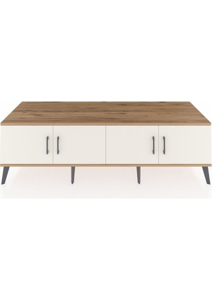 Kronos Tv Ünitesi 2 Raflı 4 Kapaklı 176X59X51 Çam-Aytaşı/antrasit