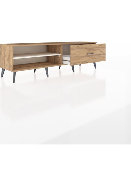 Hyperion Tv Ünitesi Tek Raflı Tek Çekmeceli 176X44X51 Çam-Aytaşı/çam indirimleri