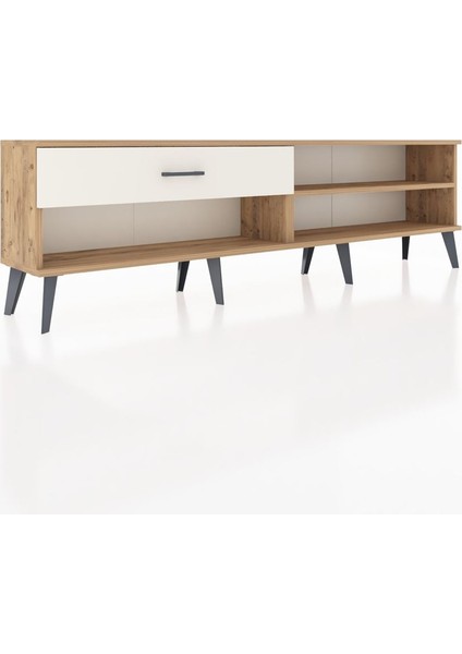 Arges Tv Ünitesi Tek Raflı Tek Çekmeceli 176X30X51 Çam-Çam/aytaşı fiyatları