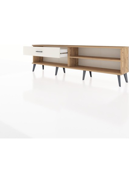 Arges Tv Ünitesi Tek Raflı Tek Çekmeceli 176X30X51 Çam-Çam/aytaşı modelleri