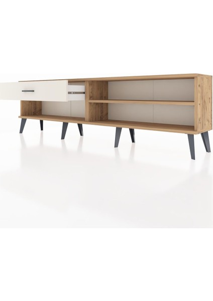 Arges Tv Ünitesi Tek Raflı Tek Çekmeceli 176X30X51 Çam-Çam/aytaşı fırsatları