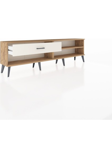 Arges Tv Ünitesi Tek Raflı Tek Çekmeceli 176X30X51 Çam-Çam/aytaşı indirimleri