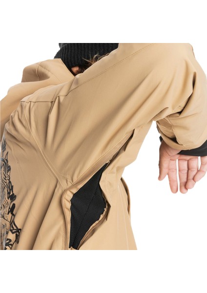 Erkek Snowboard Ceketi In The Hood Kahverengi fırsatları