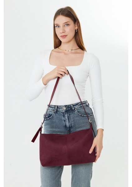 Metro Bordo Süet Kadın Omuz, Kol ve El Çantası modelleri