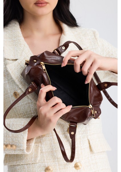 Olivra Kahverengi Toka Detaylı Mini Kadın Omuz, Kol ve El Çantası fiyatları