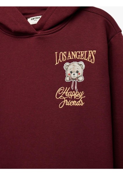 Kız Çocuk Pamuklu Uzun Kollu Baskılı Kapşonlu Sweatshirt (Aw 25) modelleri