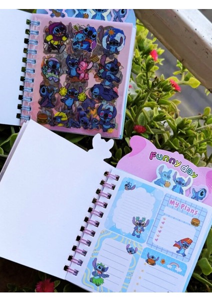 Stitch Ayraçlı Stickerlı Not Defteri Tekli fiyatları