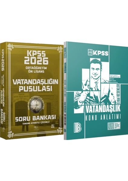 2026 Kpss Ortaöğretim Ön Lisans Vatandaşlığın Pusulası Soru Bankası - 2026 Kpss Vatandaşlık Konu