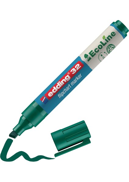 Flipchartmarker 32 Ecoline, Yeniden Doldurulabilir, 1 - 5 Mm, Yeşil