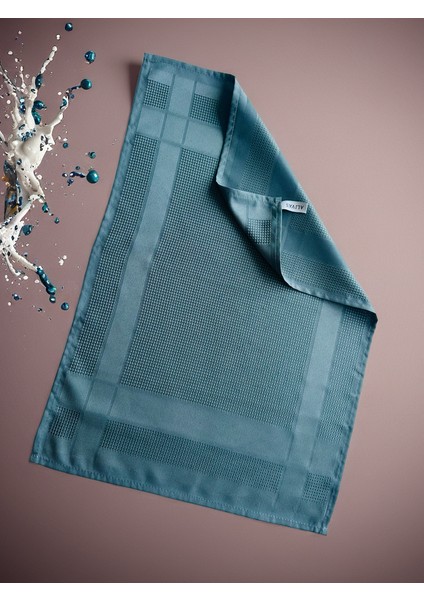 Aliva's Premium Mikrofiber Sihirli Temizlik Bezi 2'li Set - Kurulama ve Cam Bezi 40X60 cm Gri ve Yeşil Renk