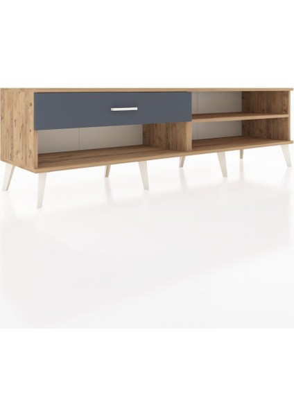 Hyperion Tv Ünitesi Tek Raflı Tek Çekmeceli 176X44X51 Çam-Çam/antrasit fiyatları
