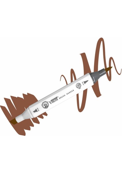 Graph Master Brush Marker W137 Burnt Umber