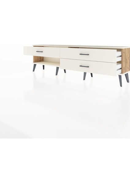 Arges Tv Ünitesi 3 Çekmeceli 176X30X51 Çam-Aytaşı/aytaşı modelleri