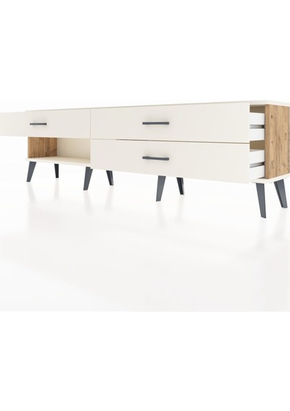 Arges Tv Ünitesi 3 Çekmeceli 176X30X51 Çam-Aytaşı/aytaşı fırsatları