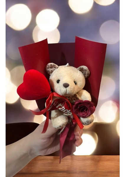 Sevimli Ayıcıklı Buket Romantik Hediye Sevgiliye , Kız Arkadaşa