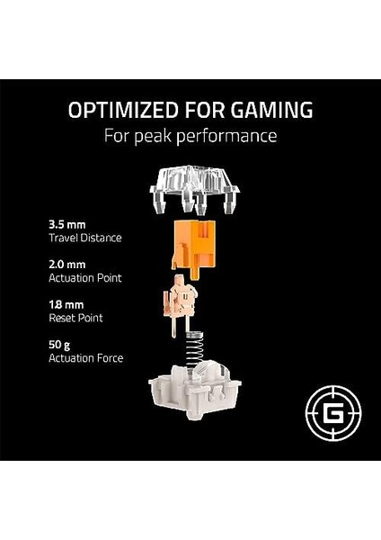 Mekanik Sarı Doğrusal Anahtar Paketi - 3. Nesil, Oyun Için Optimize Edilmiş, LED Lensli Şeffaf Kasa, 100 Milyon Kullanım Ömrü, 3 Kutuplu Bağlantı fiyatları
