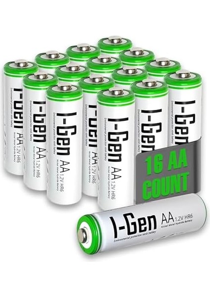 B135 16 Adet Aa 2700 Mah Şarj Edilebilir Kalem Pil 1.2V Ni-Mh Şarjlı Pil fiyatları