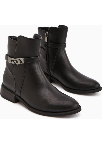 Tinna Siyah Tokalı Kadın Bot modelleri