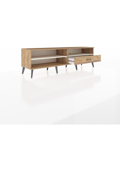 Hyperion Tv Ünitesi 2 Raflı Tek Çekmeceli 176X44X51 Çam-Aytaşı/çam indirimleri