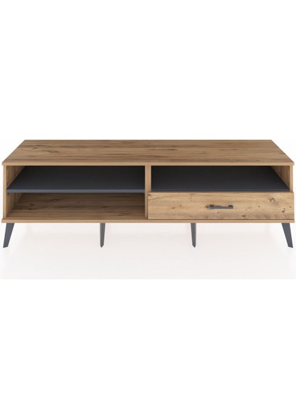 Hyperion Tv Ünitesi 2 Raflı Tek Çekmeceli 176X44X51 Çam-Antrasit/çam