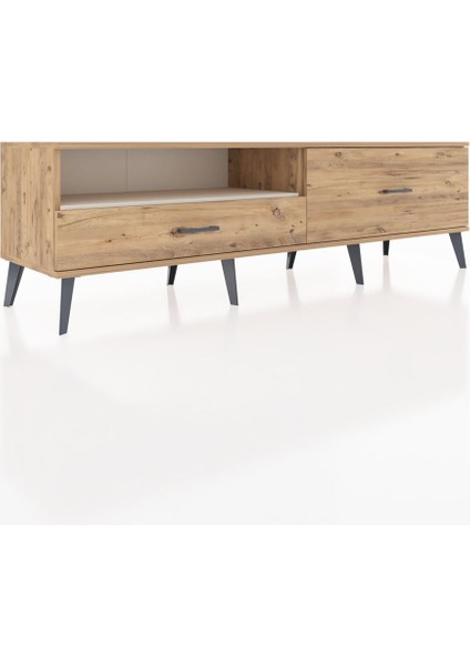 Hyperion Tv Ünitesi Tek Raflı 2 Çekmeceli 176X44X51 Çam-Aytaşı/çam fiyatları