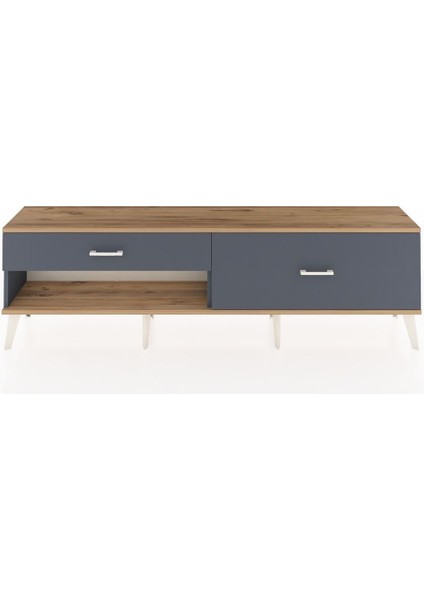 Arges Tv Ünitesi 2 Çekmeceli 176X30X51 Antrasit-Çam/antrasit