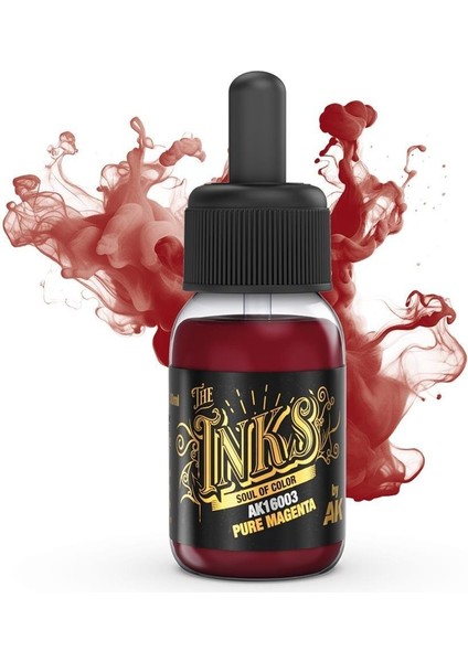 AK 16003 30 ml. Akrilik Mürekkep, Pure Magenta